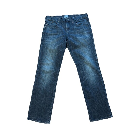 Rock & Republic Los Angeles Men’s Distressed Jeans Size 36x32 Logo Straight Leg - Picture 1 of 8